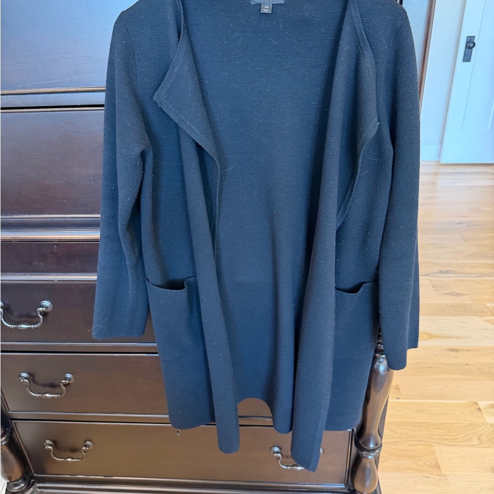 J Crew. Black Open-Front Womens Sweater Cardigan